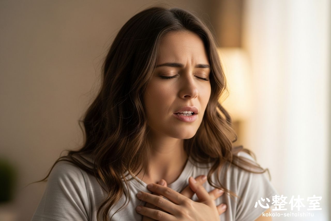 腕がハルと呼吸も浅くなる