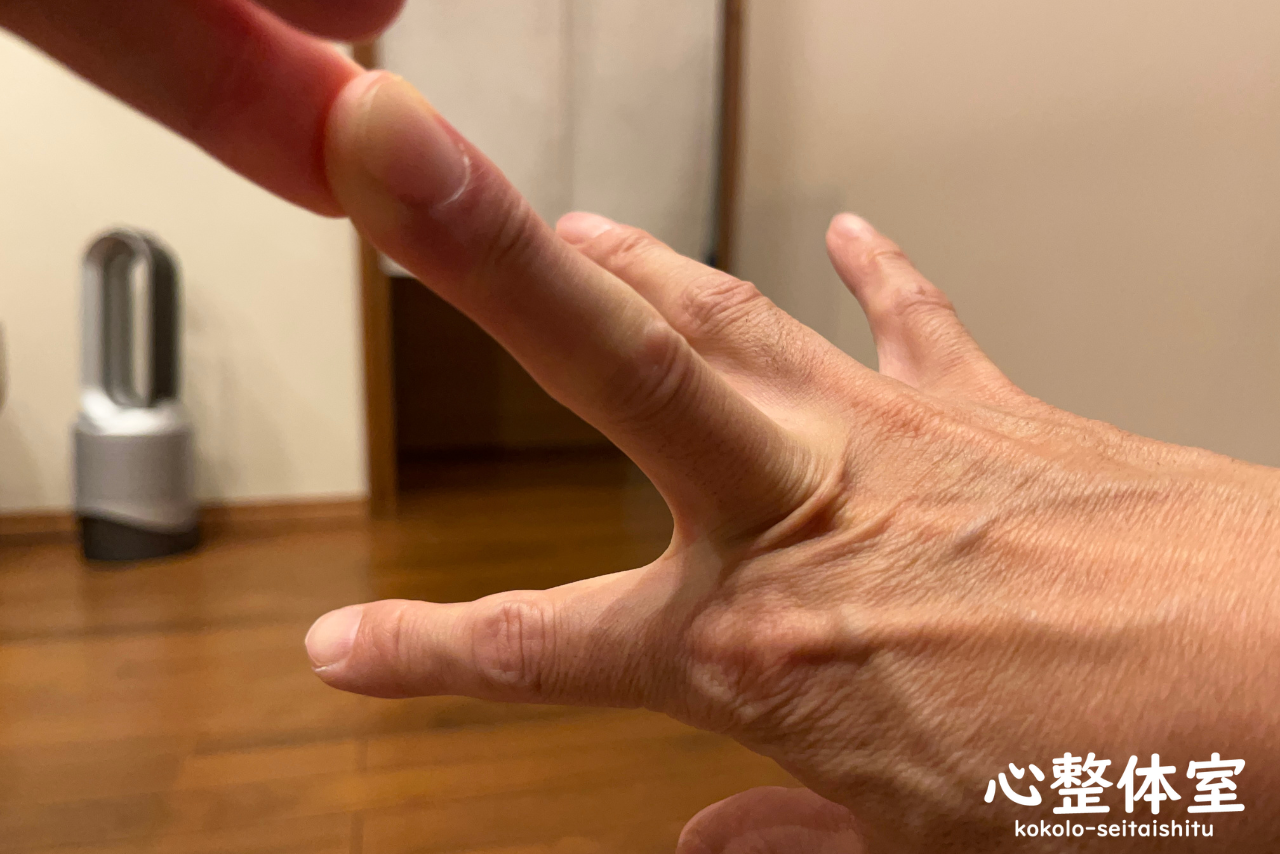 指を反らす運動